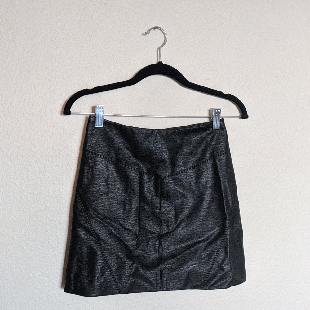 H&M Divided Faux Leather Skirt